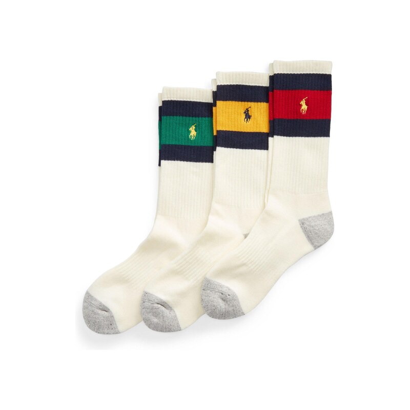 Ponožky Polo Ralph Lauren Wht Rd/Ylw/Grn 6145646