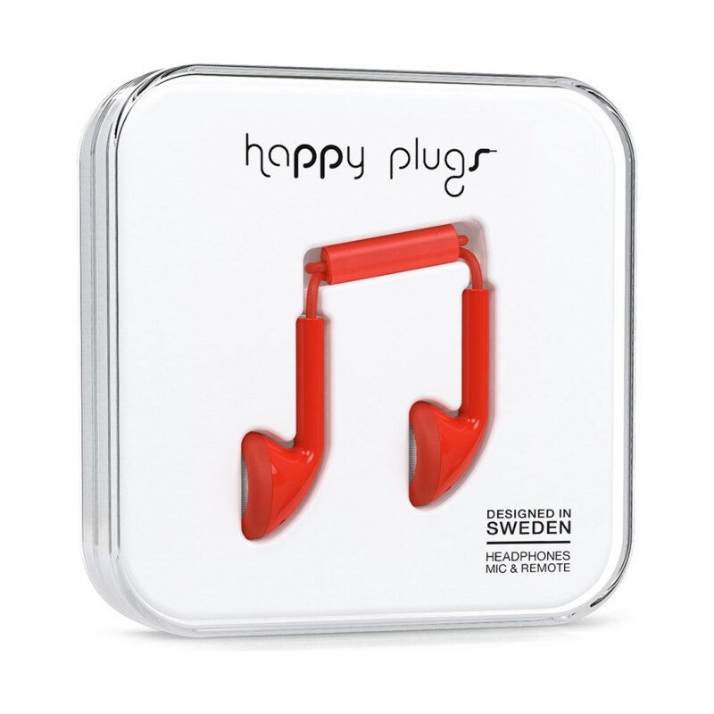 Sluchátka Happy Plugs Earbud red