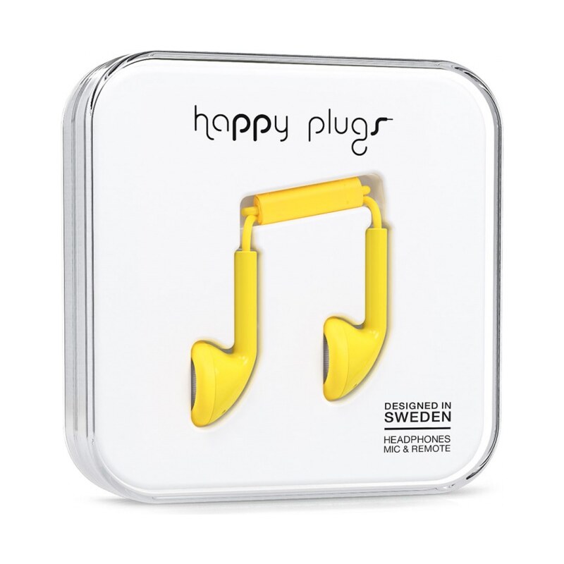 Sluchátka Happy Plugs Earbud yellow