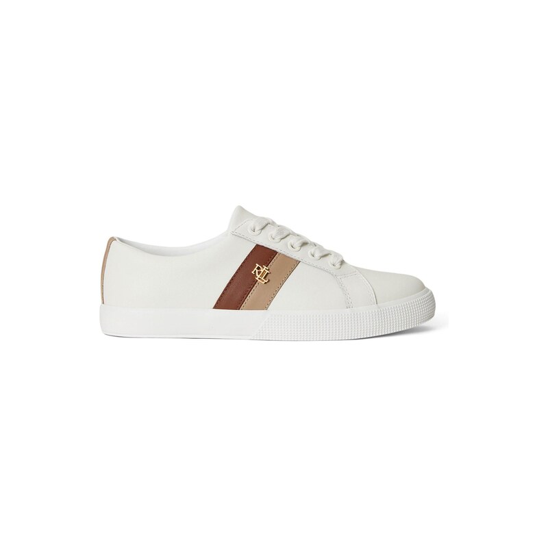 Tenisky Lauren by Ralph Lauren White Tan 6430007