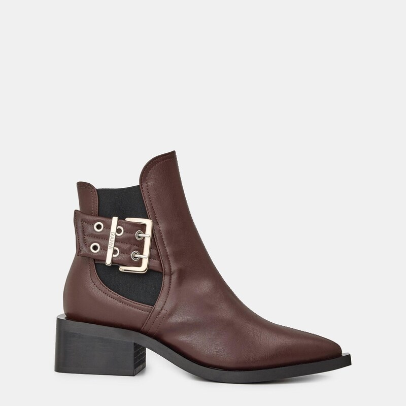 Kozačky Ganni Chocolate Fndnt 584539