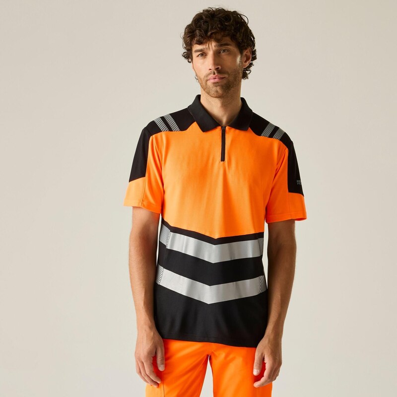 Tričko Regatta Black/Orange 296029