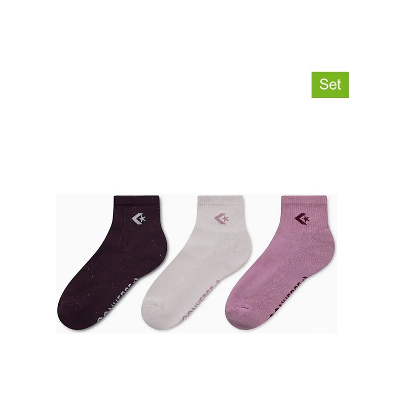 Ponožky Converse Pink/ Braun/ Creme 9568876