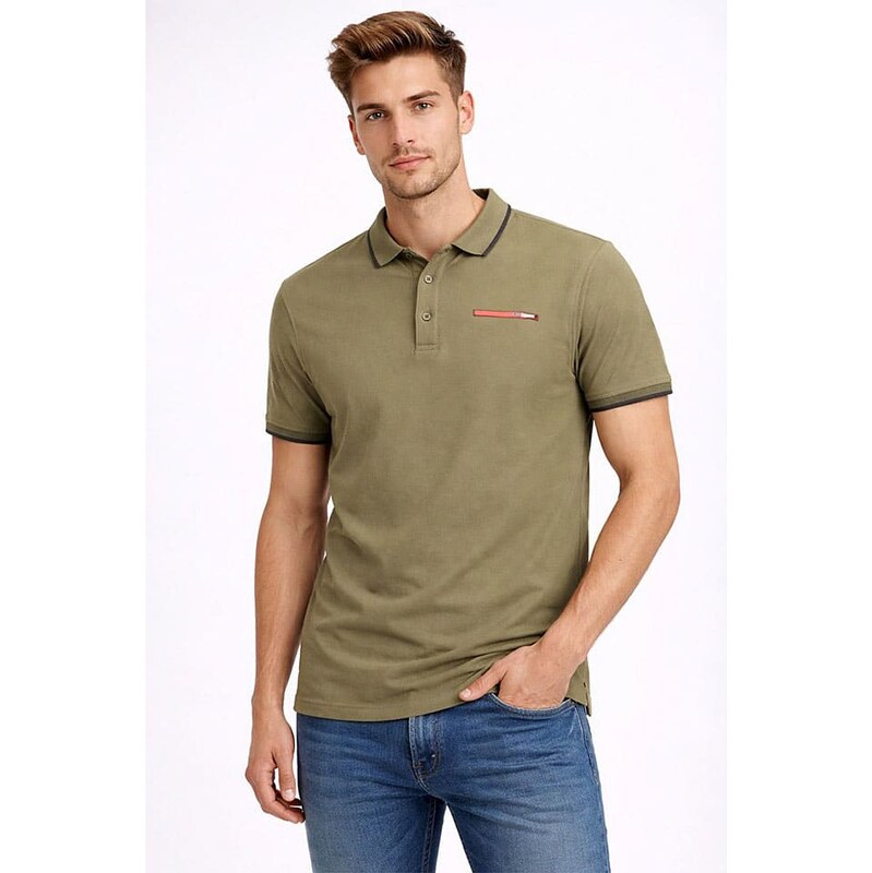 Tričko Geographical Norway Khaki 5799321