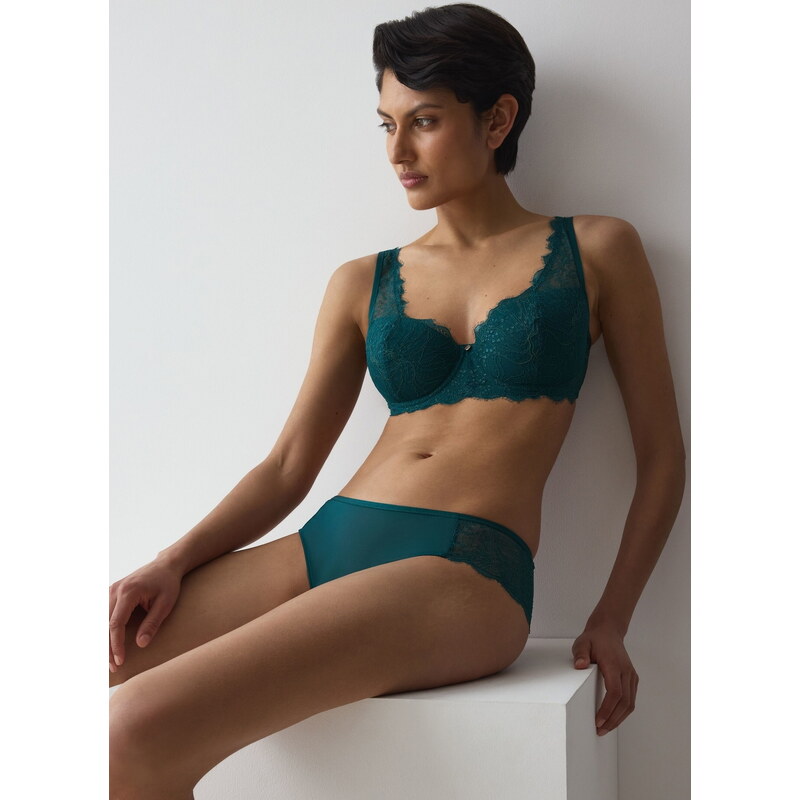 Triumph komplet Amourette Sparkle WHP + Hipster TEAL GREEN