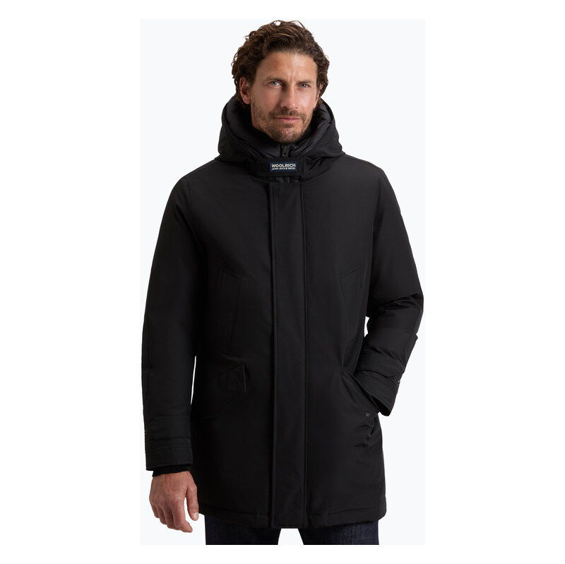 Pánský zateplený kabát Woolrich Polar High Collar Parka black