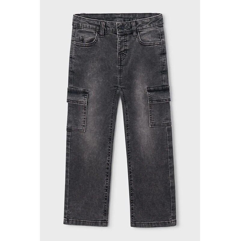Mayoral džíny dětské soft denim cargo