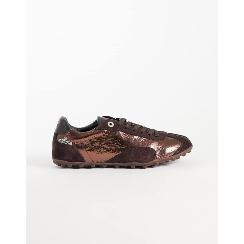 Bronx Gravityy lace up trainers in bronze-Brown