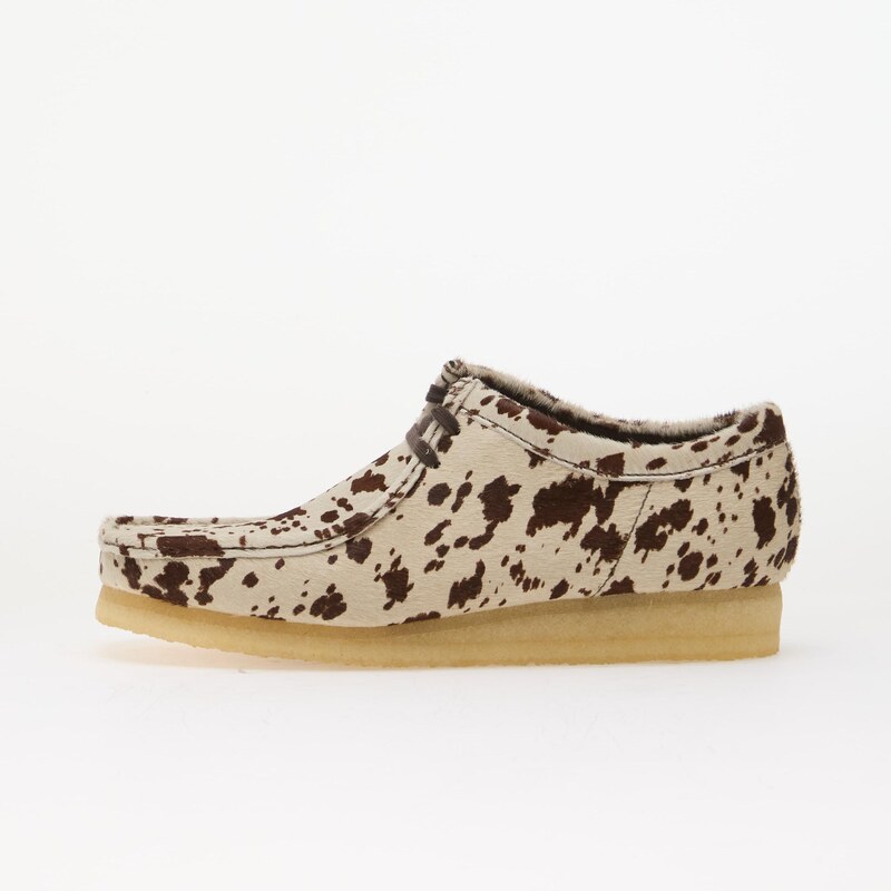 Clarks Originals Wallabee Brown Cow Print