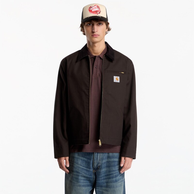 Bunda Carhartt WIP Detroit Jacket UNISEX Tobacco/ Black Rigid XS