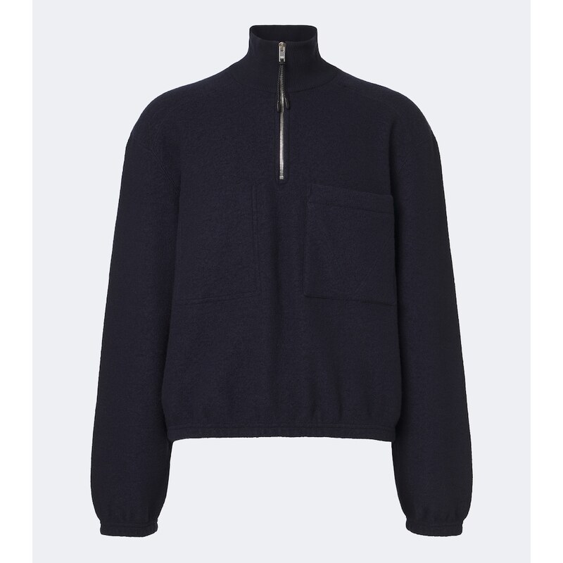 Bottega Veneta Wool felt half-zip sweater