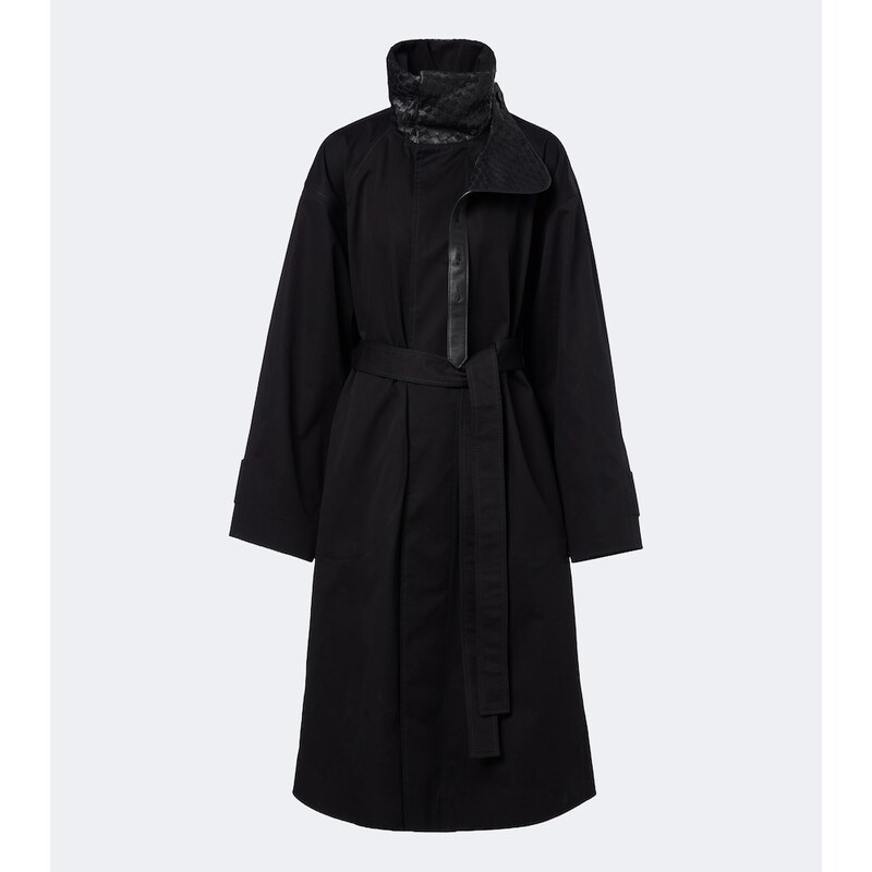 Bottega Veneta Intrecciato cotton trench coat