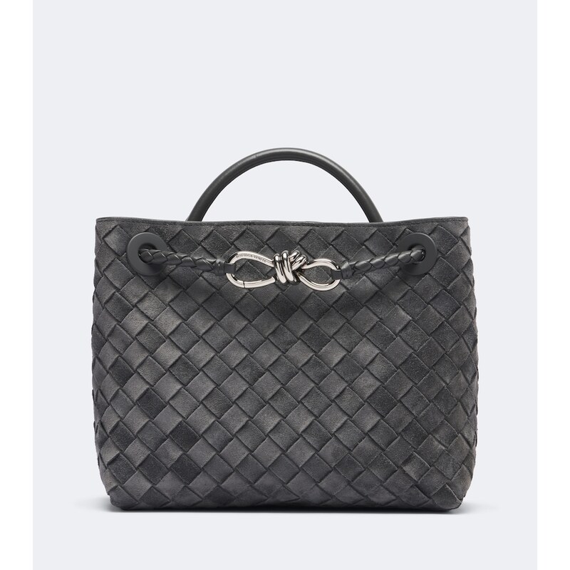 Bottega Veneta Andiamo Small suede top-handle bag