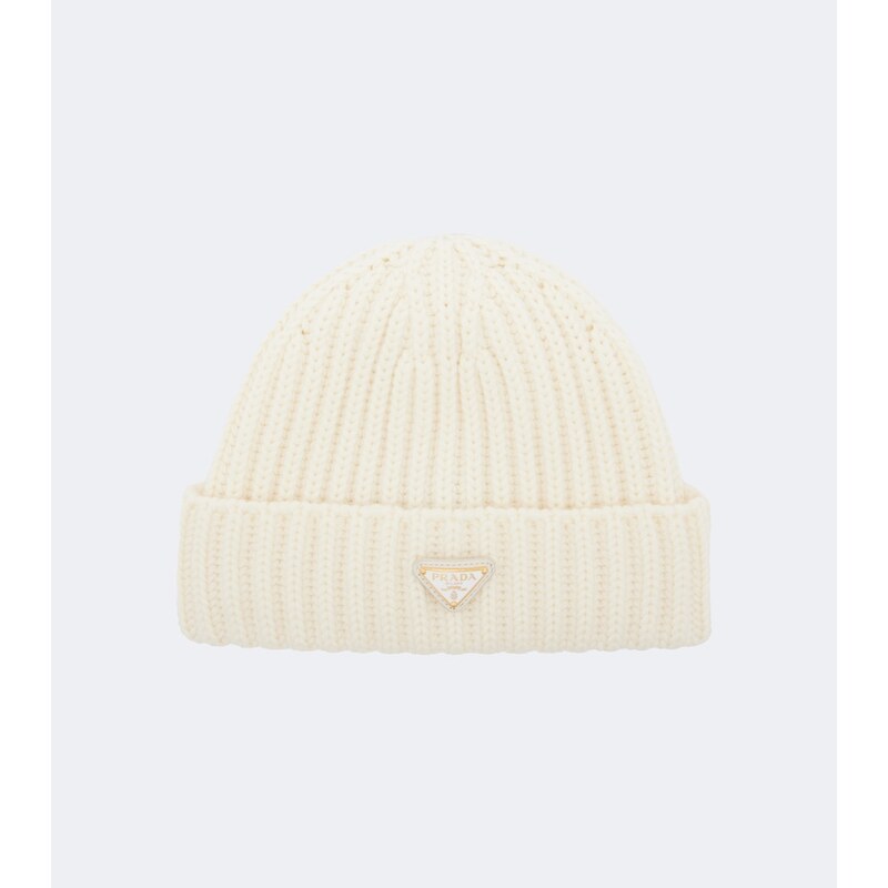 Prada Ribbed-knit virgin wool beanie