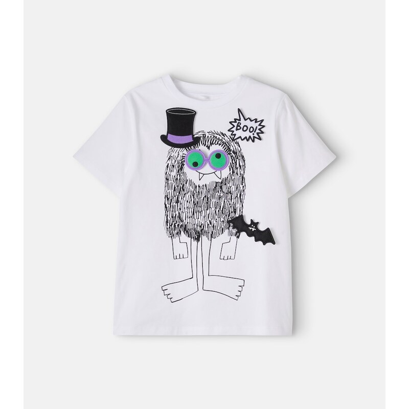 Stella McCartney Kids Printed cotton jersey T-shirt