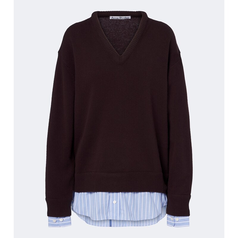 Acne Studios Layered wool sweater