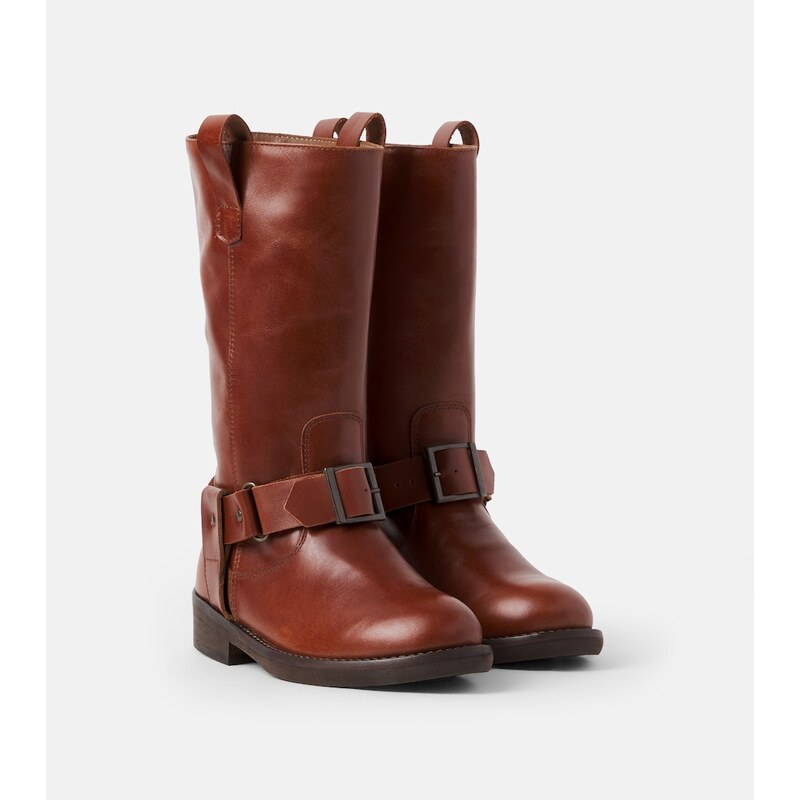 PèPè Studded leather boots
