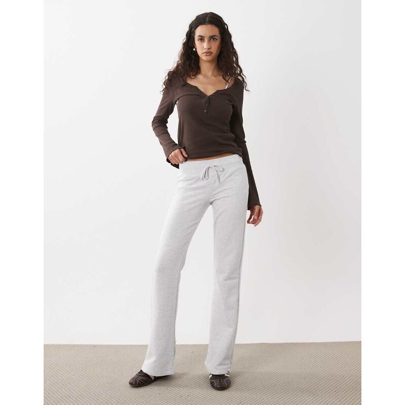 Cotton On Low rise bootleg sweatpant in grey marle