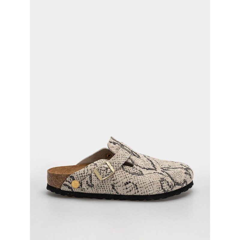 Birkenstock Boston Rivet Logo Suede Leather Narrow (snake oyster