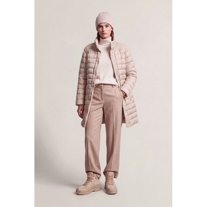 Dámský kabát Gant Light Down Coat v barvě oat beige