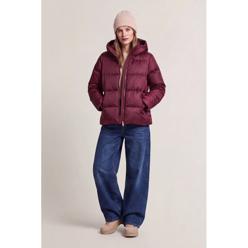 BUNDA GANT MID PADDED JACKET DARKENED WINE