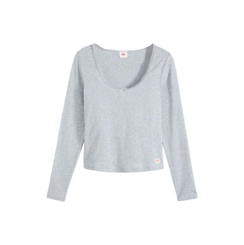 LEVIS  Tričko DRY GOODS POINTELLE světle šedá