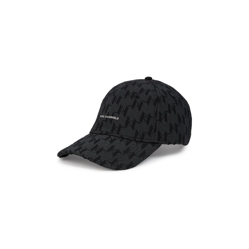 Karl Lagerfeld Klobouk  K/Monogram Jacquard-Kappe  černá
