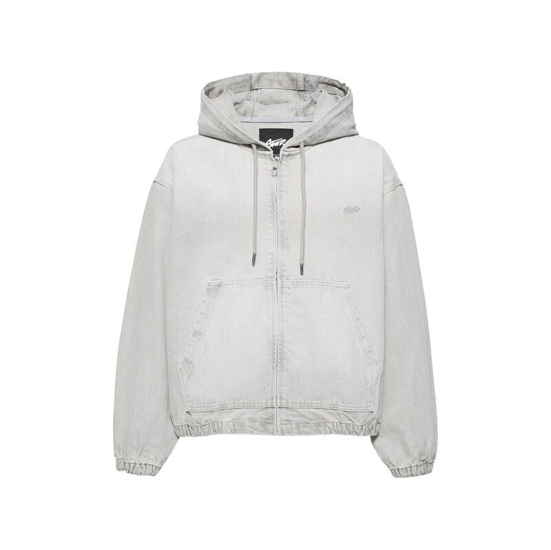Pull&Bear Přechodná bunda světle šedá