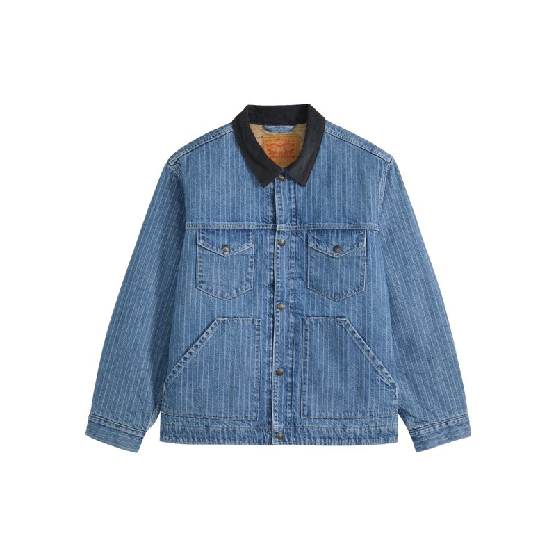 LEVIS  Přechodná bunda MUNROE indigo / bílá