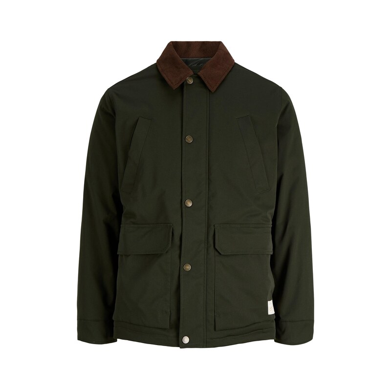Jack & Jones Plus Přechodná bunda JORNORREBRO tmavě zelená