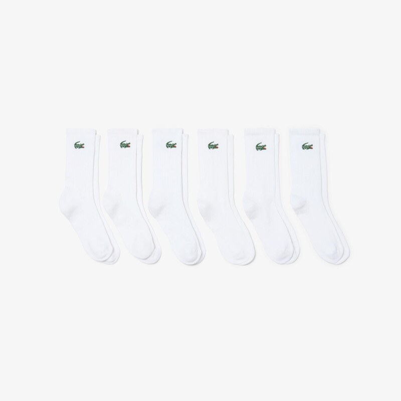 Ponožky Lacoste Wht/Gry/Blk L78 3496637