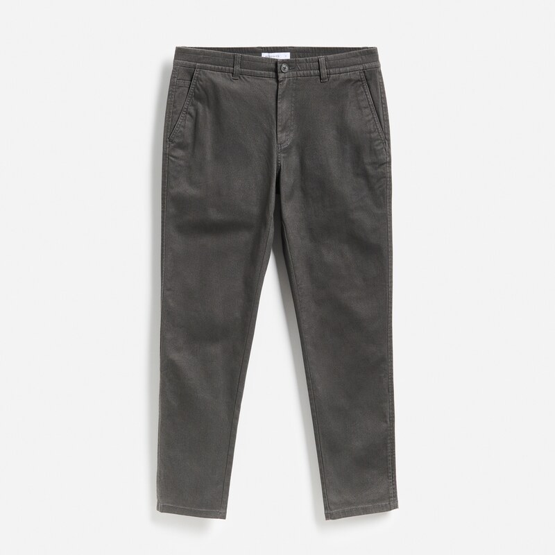 Reserved - Kalhoty chino slim fit - tmavě šedá