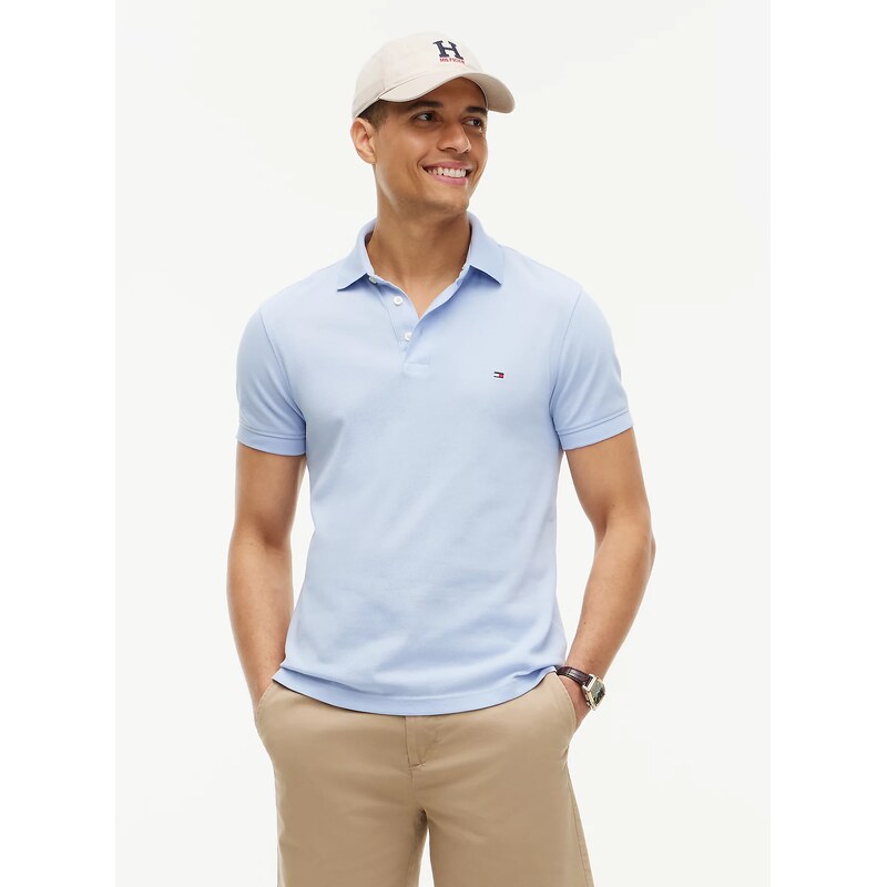 Tommy Hilfiger pánské modré polo tričko