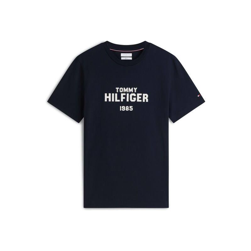 TOMMY HILFIGER Tričko Brand Love námořnická modř / bílá