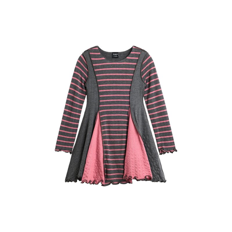 Desigual Šaty šedá / pink