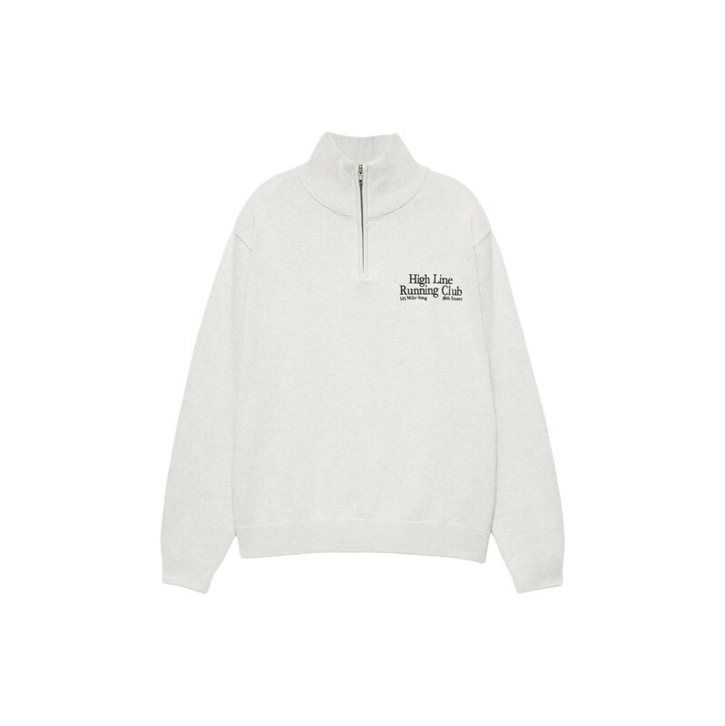 Pull&Bear Svetr světle šedá / černá