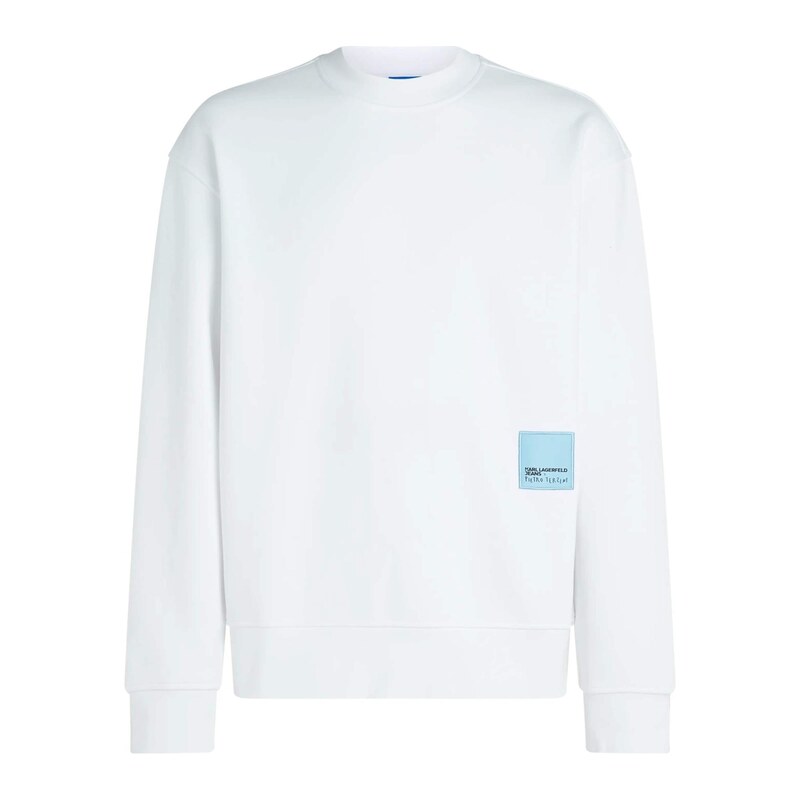 KARL LAGERFELD JEANS Mikina KLJ X Pietro Terzini světlemodrá /