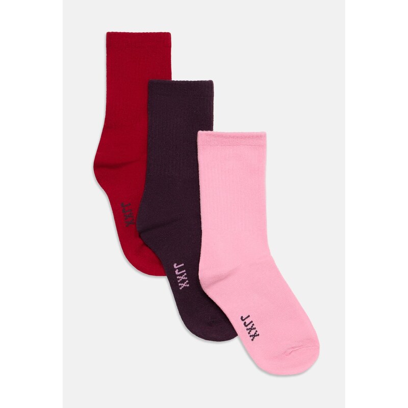 JJXX Ponožky JXKATHY bobule / pink / červená