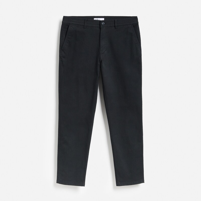 Reserved - Kalhoty chino slim fit - ocelově modrá