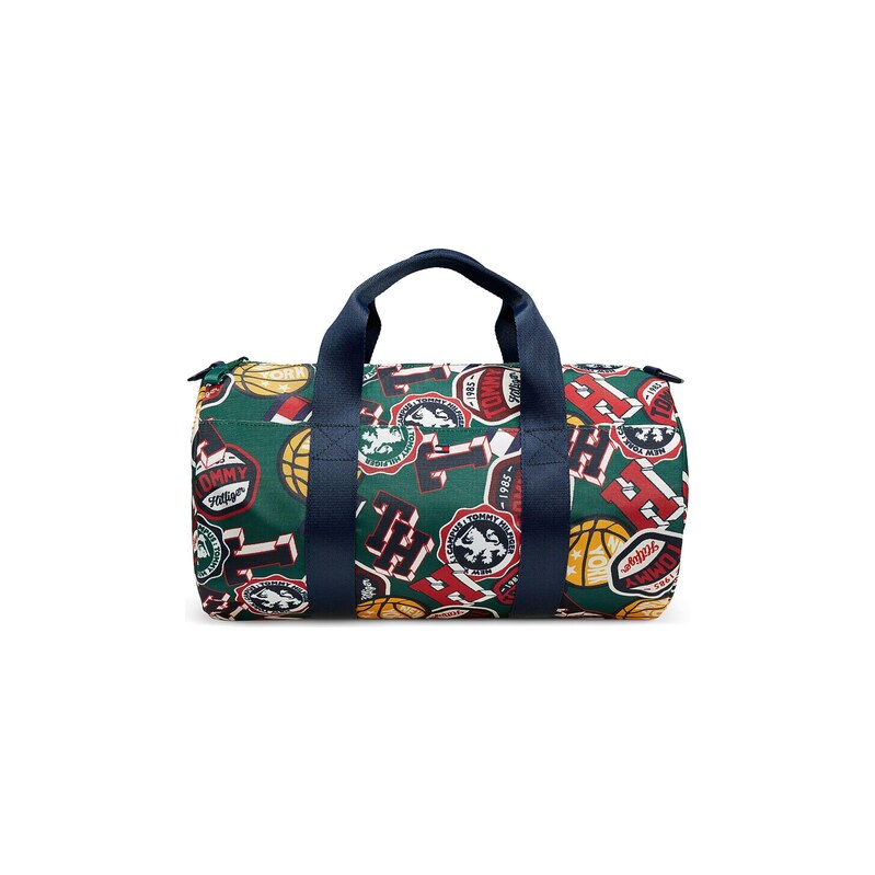 TOMMY HILFIGER Taška žlutá / tmavě zelená / červená