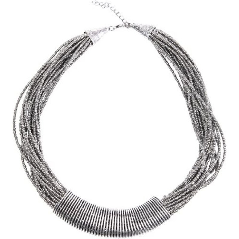Venca Kovový náhrdelník ve stříbrné barvě