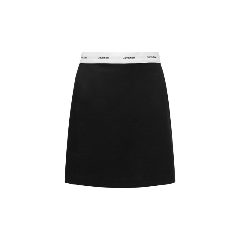 Calvin Klein Jeans Sukně Ponte černá / bílá