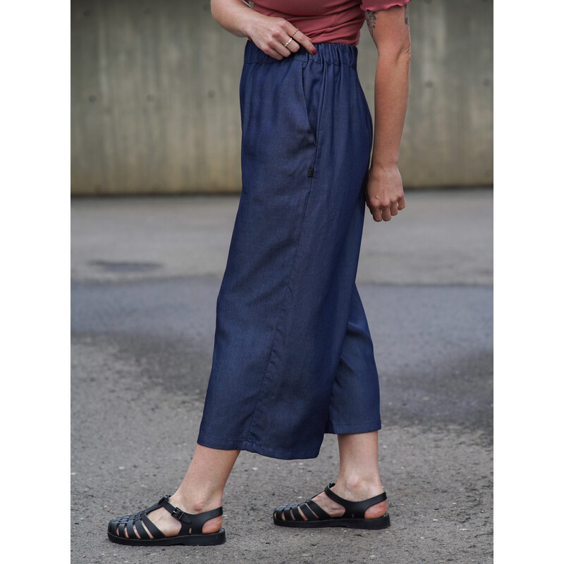 MINILE Kalhoty Culottes Tencel Denim - XS-S