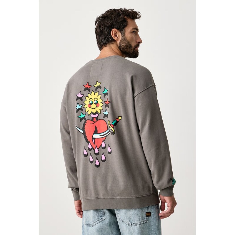 Hurley oversize mikina pánská bavlněná Etam Sun