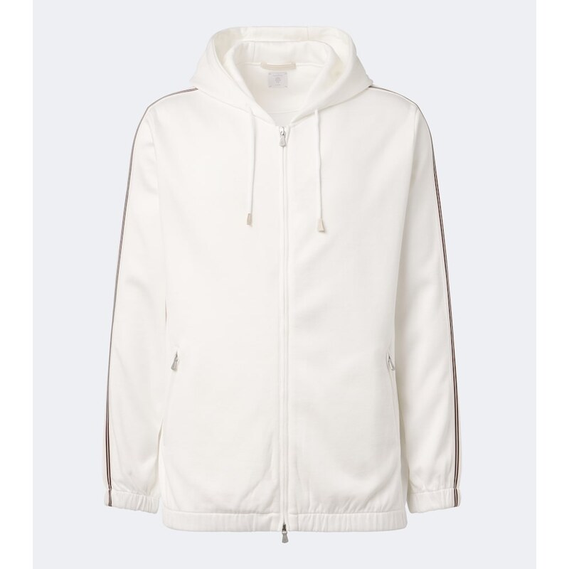 Eleventy Cotton zip-up hoodie