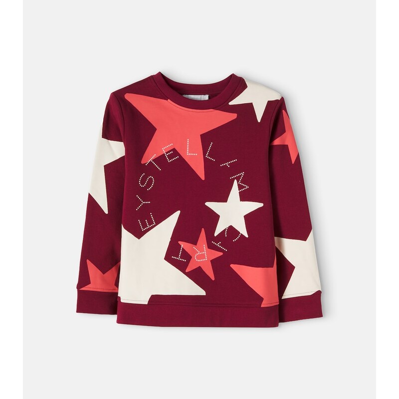 Stella McCartney Kids Printed cotton fleece sweatshirt