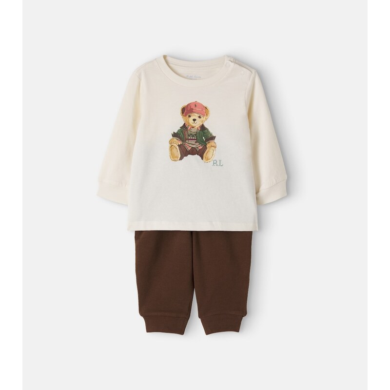 Polo Ralph Lauren Kids Baby Polo Bear cotton sweatshirt and