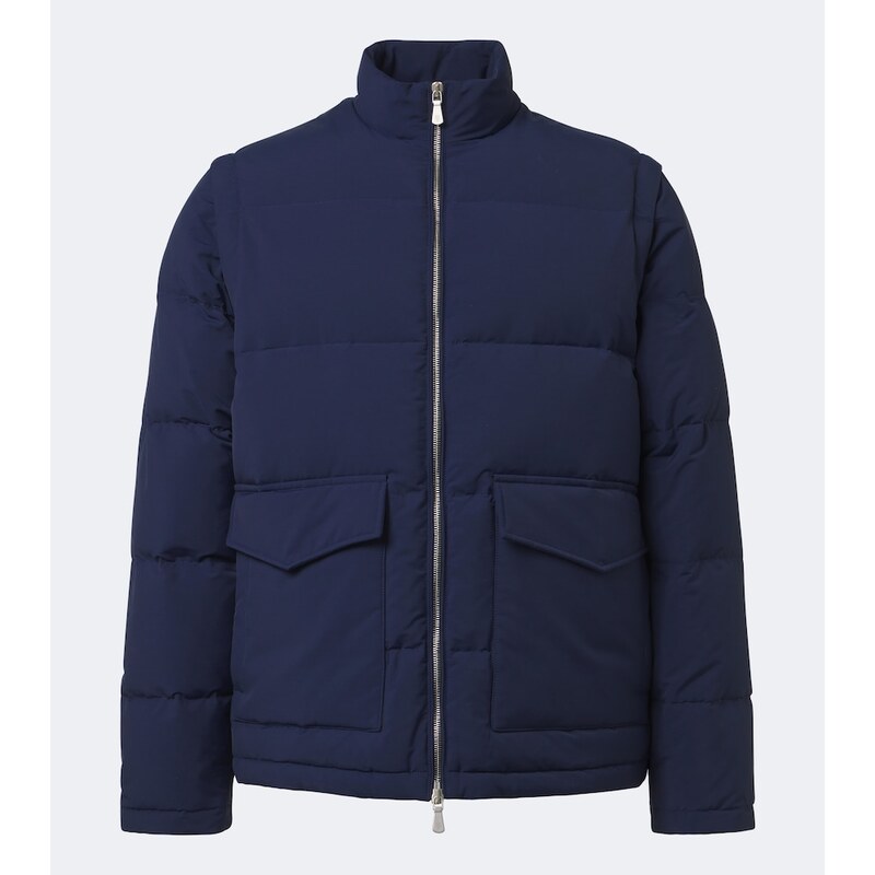 Eleventy Wool-blend down jacket
