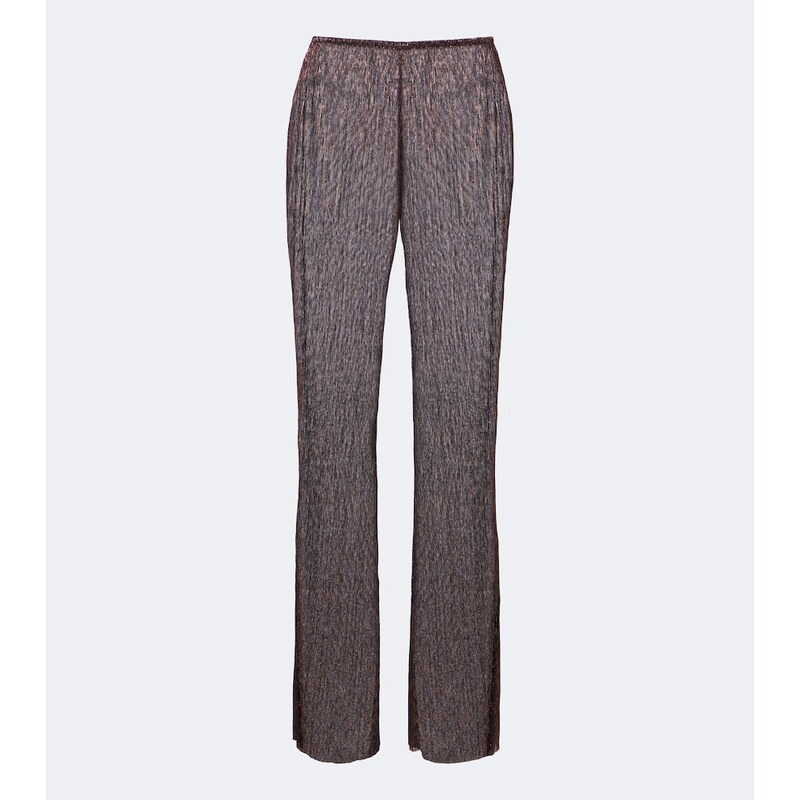 Cala de la Cruz Dries knitted lamé wide-leg pants