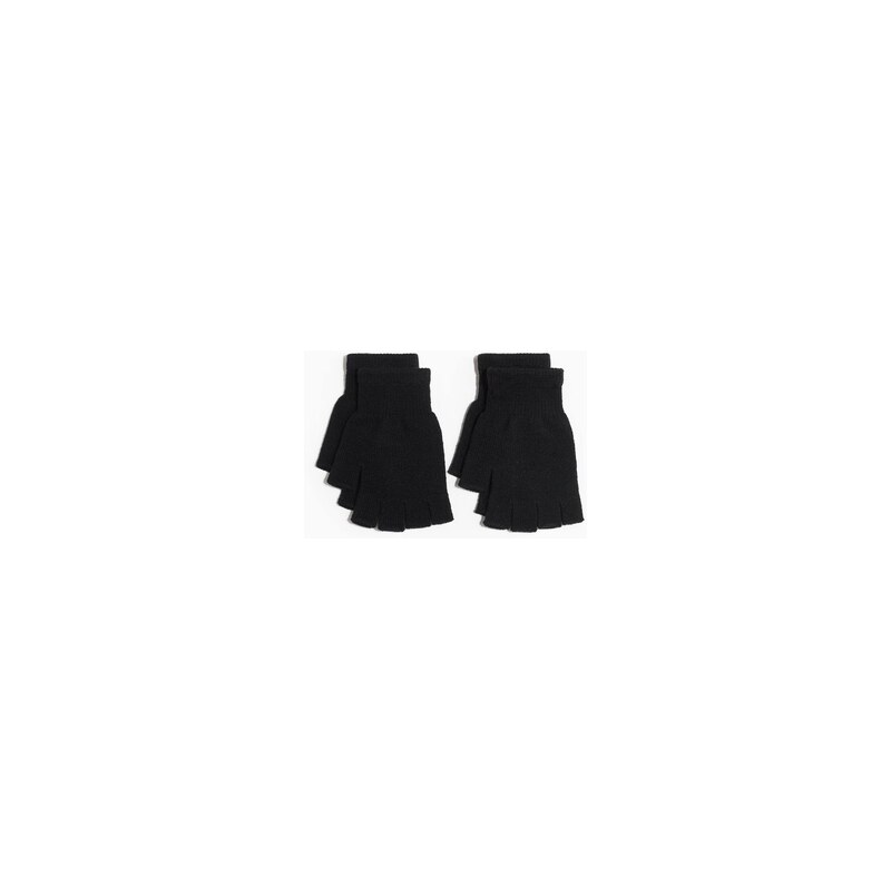 H&M - Bezprstové rukavice 2 páry - Black